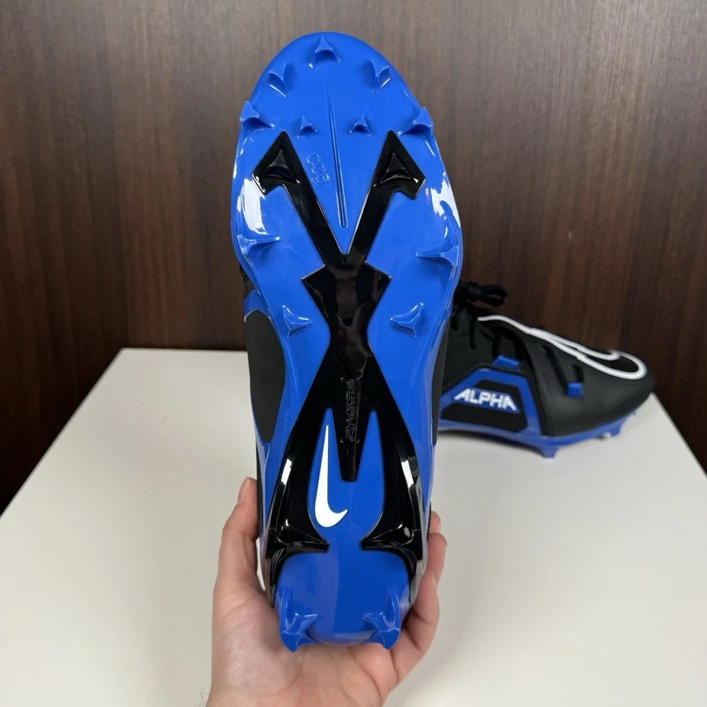 Nike Alpha Menace Pro 3 Football Cleats Black Blue CT6649-007 Men Size 11